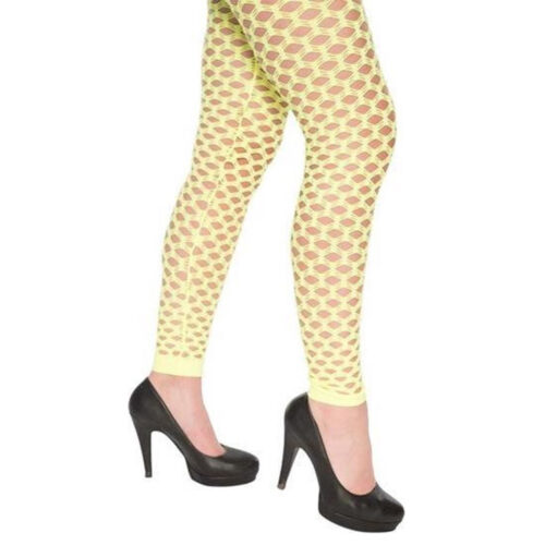 Legging + gaten Neon Geel
