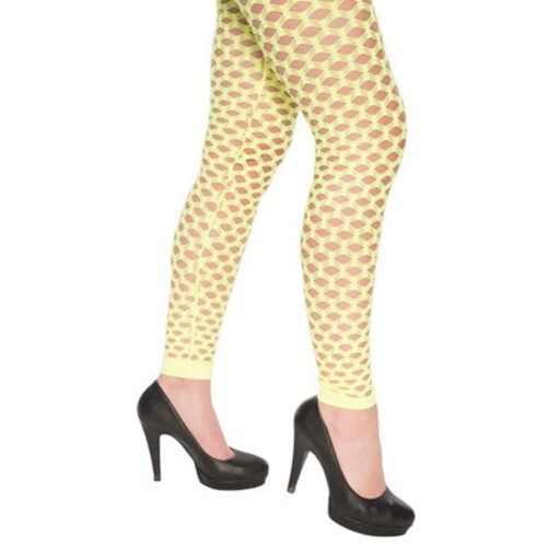 Legging + gaten Neon Geel