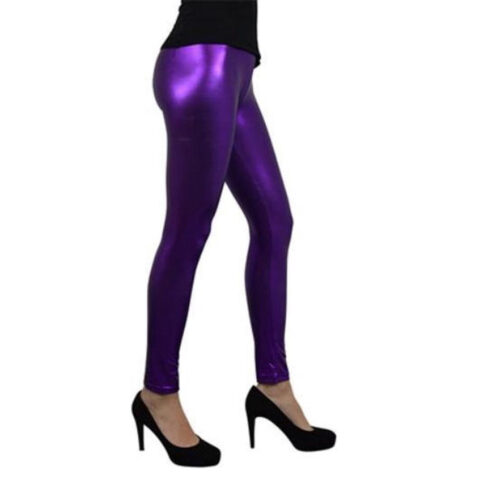 Legging lamee Paars L/XL